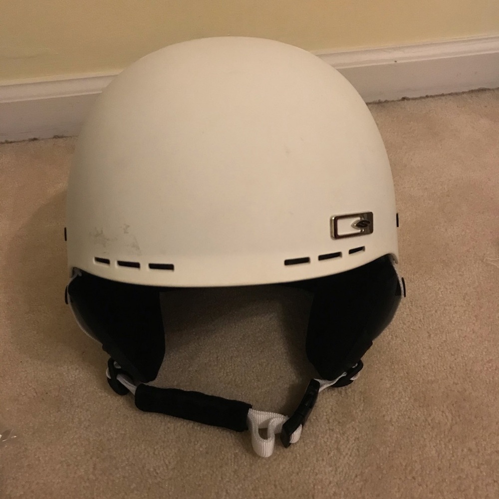 White Ski Helmet